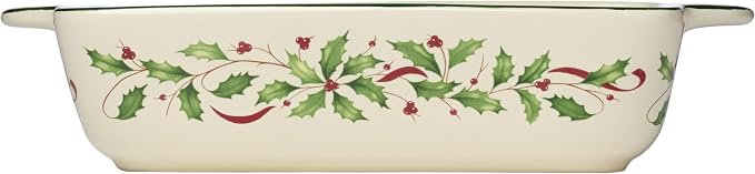 Lenox Holiday Christmas Stoneware Square Baking Dish | 11 x 9 inch | festive - Image 2