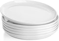 Sweese 10 Inch Porcelain Dinner Plates, Dishwasher Safe, Scratch-Resistant by Sweese