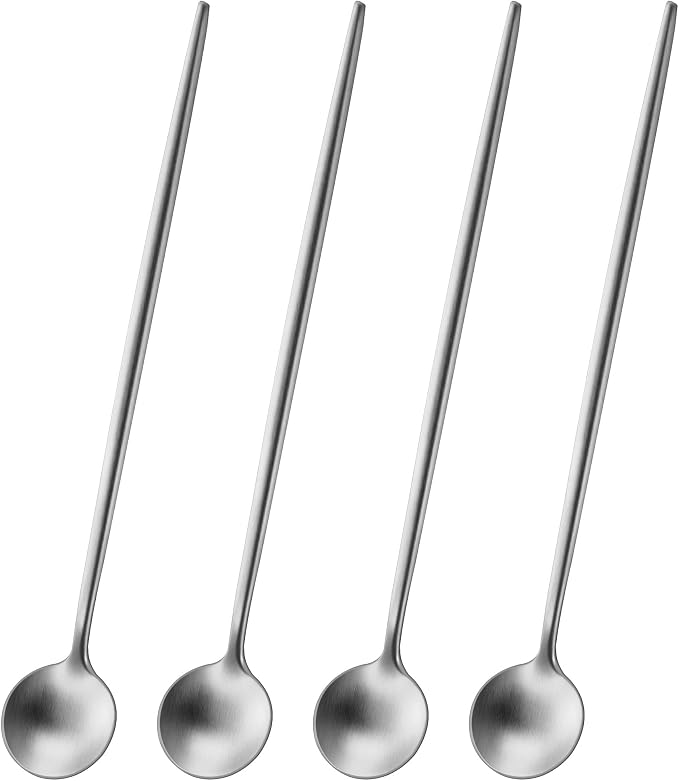 DEHOV 7.95 Inches SS18/10 Long Handle Iced Tea Spoons, Ice Cream, Iced by DEHOVKitchen