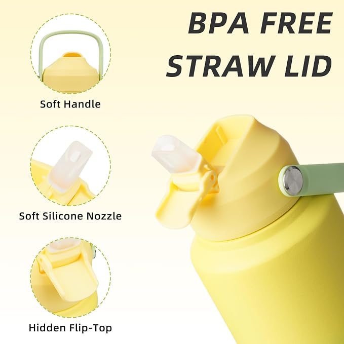 BJPKPK 32oz Insulated Water Bottle, Stainless Steel Bottle - Image 2