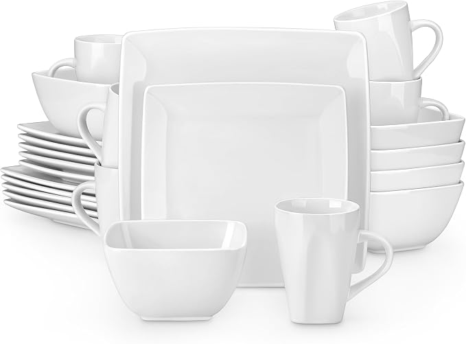 vancasso Soho Dinnerware Sets 24 Pieces, Dinner Plate, Dessert Plate, Cups and by vancasso