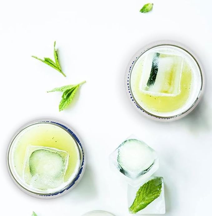 AD Set of 6 Coasters for Drinks Absorbing Round Ceramic Stone Coaster - Image 7