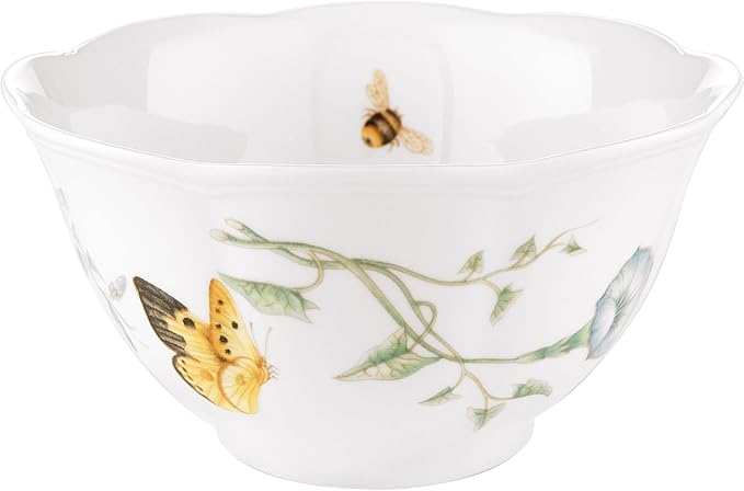 Lenox Butterfly Meadow Porcelain 4-Piece Rice Bowl Set - Image 2