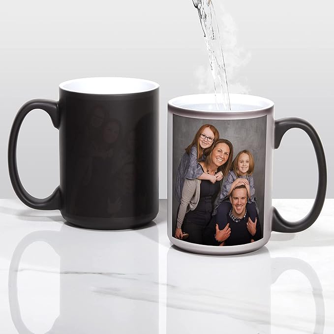 ABBSH Color Changing Mugs, Sublimation Mugs Black Color Changing Coffee Mugs - Image 4