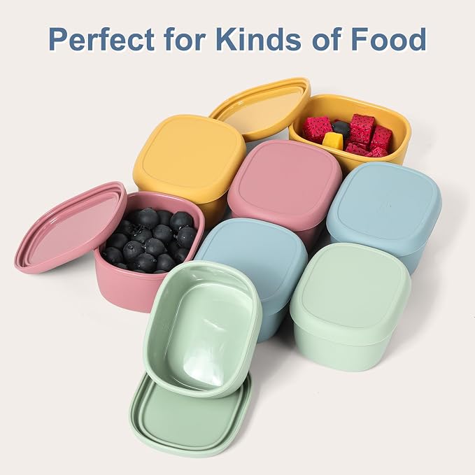8 pcs 10 oz Silicone Snack Containers - Image 8