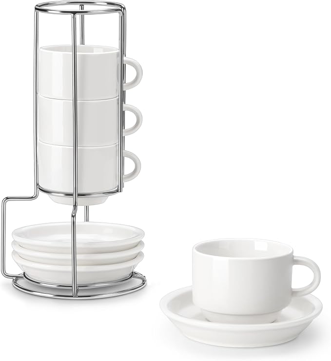 MALACASA 2.5 OZ Porcelain Espresso Cups by MALACASA
