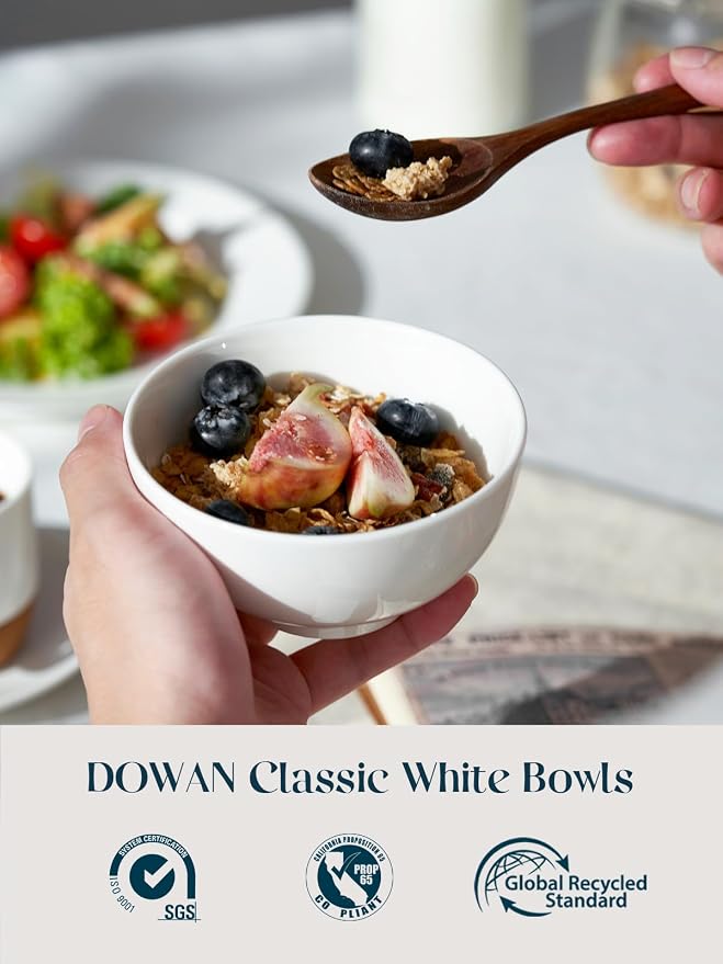 DOWAN 8.5 OZ Small Ceramic Bowls Set of 4 - Image 2