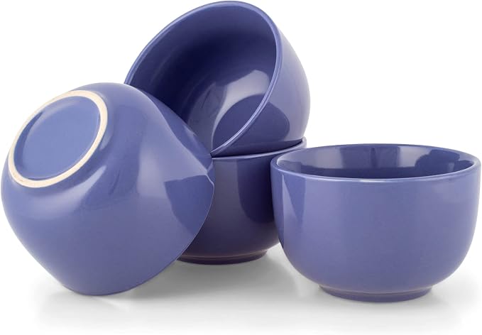 Elanze Designs Bistro Glossy Ceramic 4 inch Cute and Small Dessert Bowls Set of - Image 5