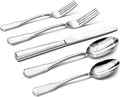 30 Piece Silverware Set for 6, 18/10 Stainless Steel | 18/10 Stainless Steel by KINGSTONE