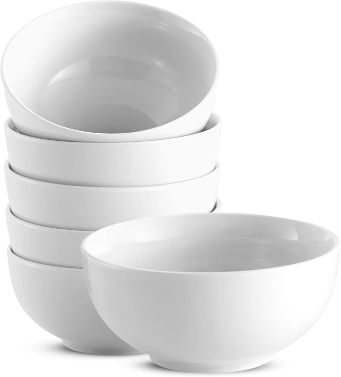 KooK Ceramic Soup bowls, Dishwasher and Freezer Safe, Porcelain Dishes by Kook