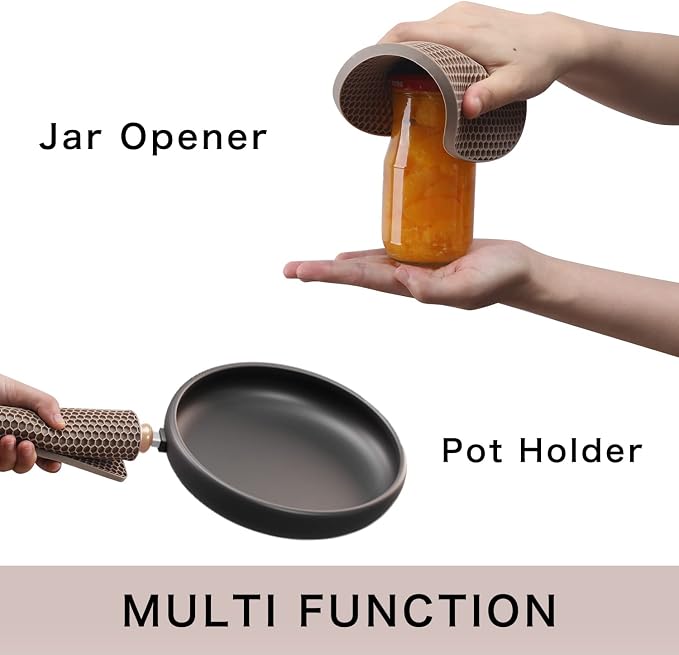 Silicone Trivets for Hot Dishes, Flexible Jar Opener Food Grade Spoon Holder - Image 5