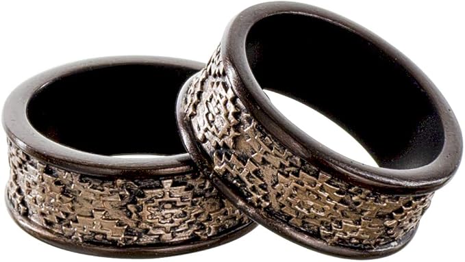 Creative Scents Dublin Brown Napkin Rings Set of 6 - Image 4
