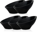 5 Pack black Plastic Serving Bowls by GoodLuck