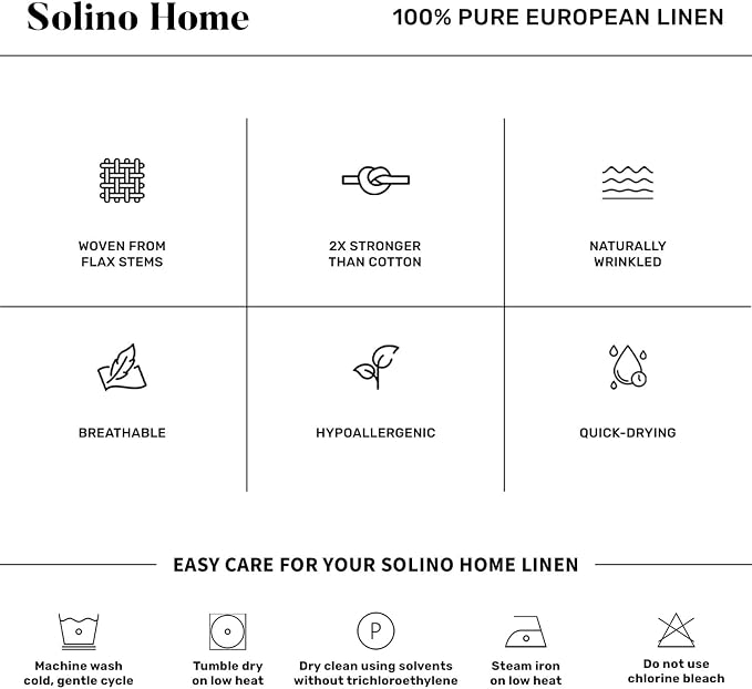 Solino Home 100% Pure Linen Table Runner Brown Sugar Hemstitch, 14 x 108 in | - Image 7