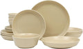 Gibson Home Summer Shades 16 Piece Plates and Bowls Dishes Service by GibsonHomewares
