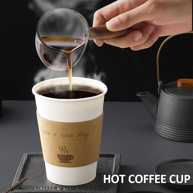 BYSNOW 500 pack 12 oz Bulk Disposable Coffee Cups - Image 5