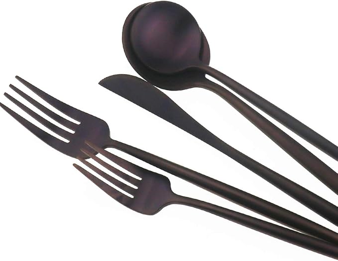 20-Piece 18/10 Stainless Steel Flatware Silverware, Luxury Dinnerware Set - Image 7