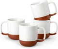MALACASA Ceramic Coffee Mugs Set of 4, 16oz Coffee Cups, Modern Farmhouse Mugs by MALACASA