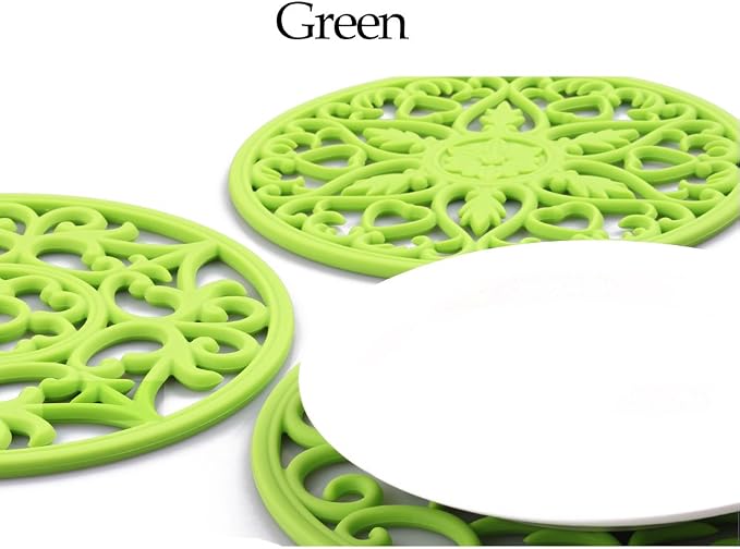 ME.FAN Trivets for Dishes/Pots/Pans, Flexible/Durable/Non Slip Hot Pads to - Image 2