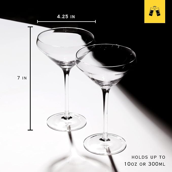 LEMONSODA Hand Blown Classic Martini Glasses, 2270 | Great - Image 3