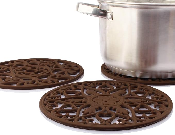 ME.FAN Trivets for Dishes/Pots/Pans, Flexible/Durable/Non Slip Hot Pads to - Image 3