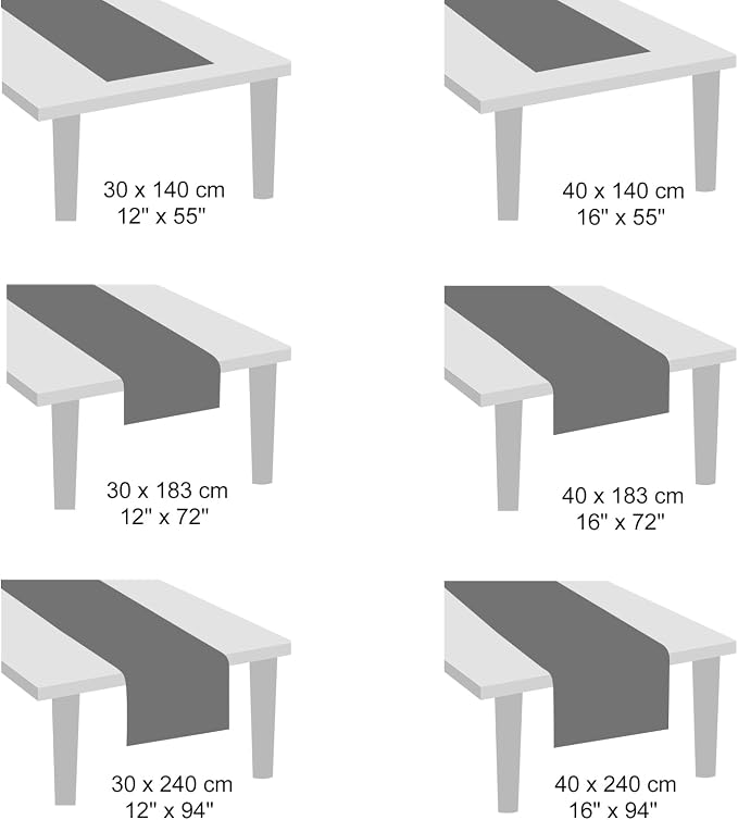 Myir JUN Black Table Runner Home Decor Dining Table Runners | Vinyl Table - Image 8