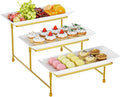 Abiglifty 3 Tier Serving Tray, Tiered Platter, Sturdy & Stable. by ABIGLIFTY
