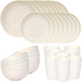 Quatish 32 Piece Plates and Bowls Sets by Quatish
