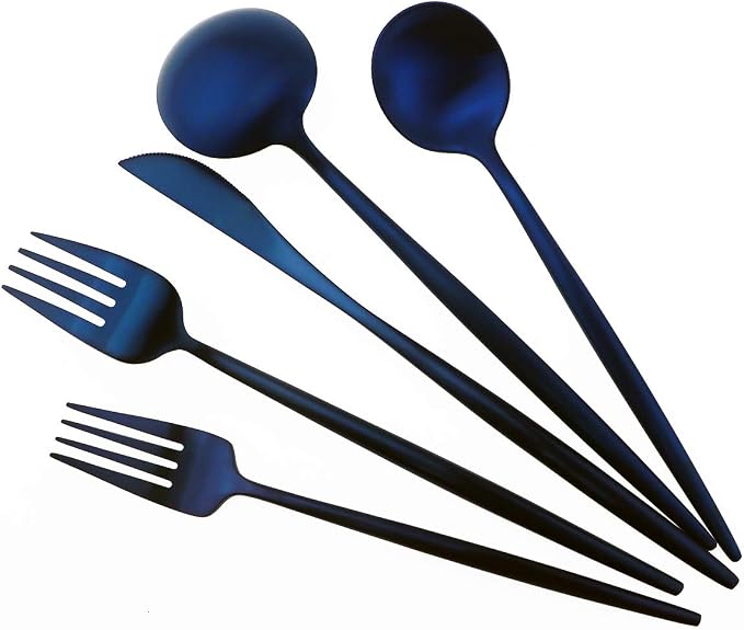20-Piece 18/10 Stainless Steel Flatware Silverware, Luxury Dinnerware Set - Image 7