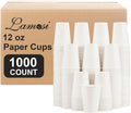 Lamosi 1000 Count 12 oz Paper Coffee Cups, Drinks by BuyNow