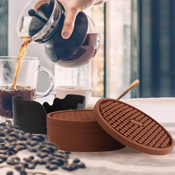 ME.FAN Silicone Coasters Thickened Drink Coasters - Image 8