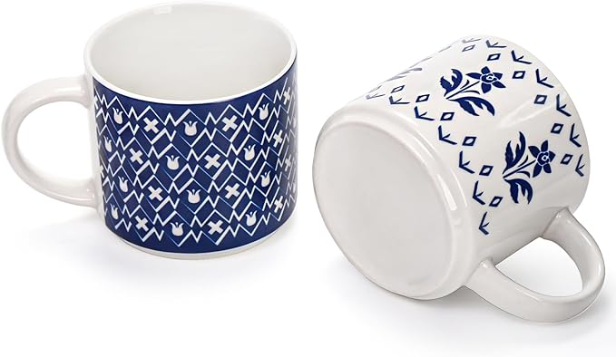 Eorbow 4 Pack Ceramic Coffee Mug Set - Image 4
