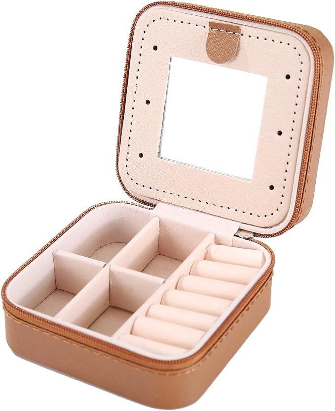 KElofoN Travel jewelry case Travel jewelry box Travel Jewelry Organizer Small - Image 5