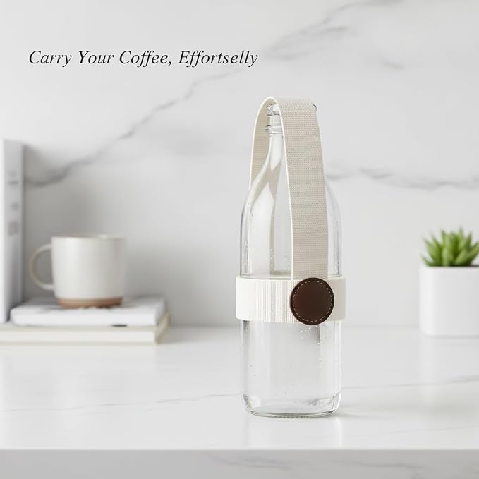 Adjustable PU Leather Cup Carrier Strap - Image 2