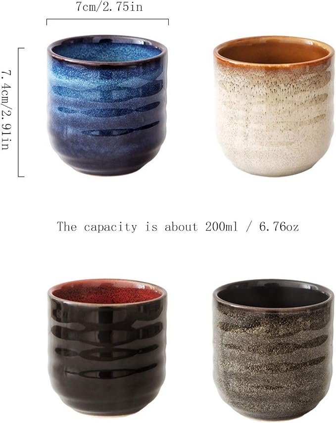 Japanese Style Ceramic Tea Set, Tea Cup, Coffee Cup, Yerba Mate Set, Ceramic - Image 7