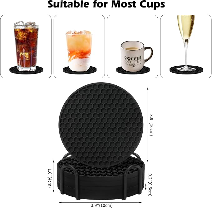 TWTLi Silicone Coasters Set of 6 - Image 4