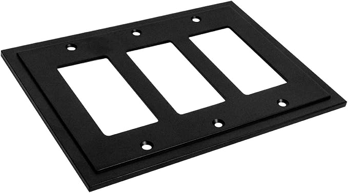 Modern Edge Decorative Wall Plate Switch Plate Outlet Cover, Durable Solid Zinc - Image 2