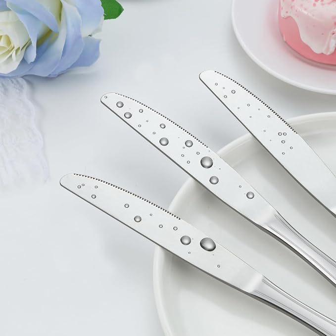 Dinner Knives Set of 24, 9” Knives Set, Butter Knife - Image 3