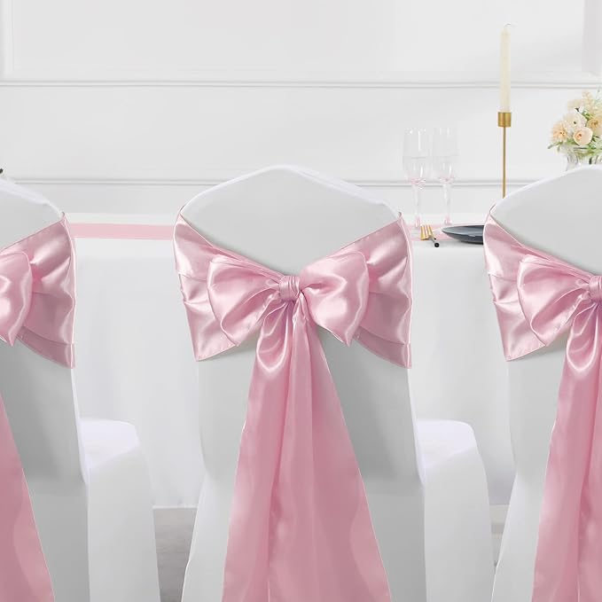 Manyshofu Blush Pink Satin Table Runner 12x72 - Image 6