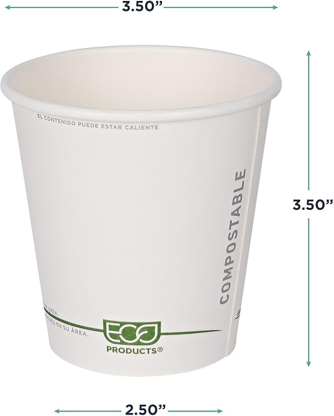 ECO PRODUCTS GreenStripe Disposable Paper Hot Cups, 10 oz, Paper To-Go Cups - Image 3
