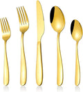 60-Piece Gold Silverware Set, CXJY Stainless Steel Flatware Set by CXJY