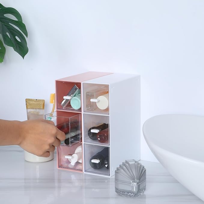 Desktop Organizer With 6 Drawers, Pencil Box, Stationary Organizer | 2 Tiers - Image 6