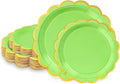 50 Pcs Lime Green Paper Plates by LIKAJON