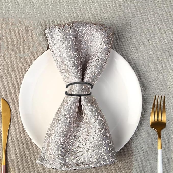 Black Napkin Rings - Image 4