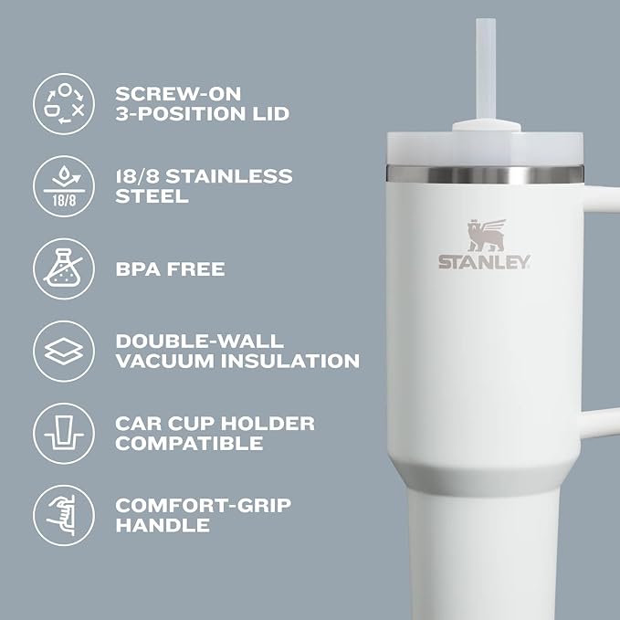 STANLEY Quencher H2.0 Flow State Tumbler, 40 oz, Ponderosa Star | Handle and - Image 6