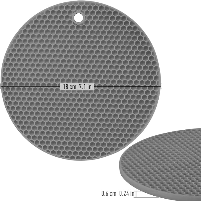 homEdge Silicone Trivets Mat, 6 Packs Multipurpose Non Slip Heat Resistant Pot - Image 6