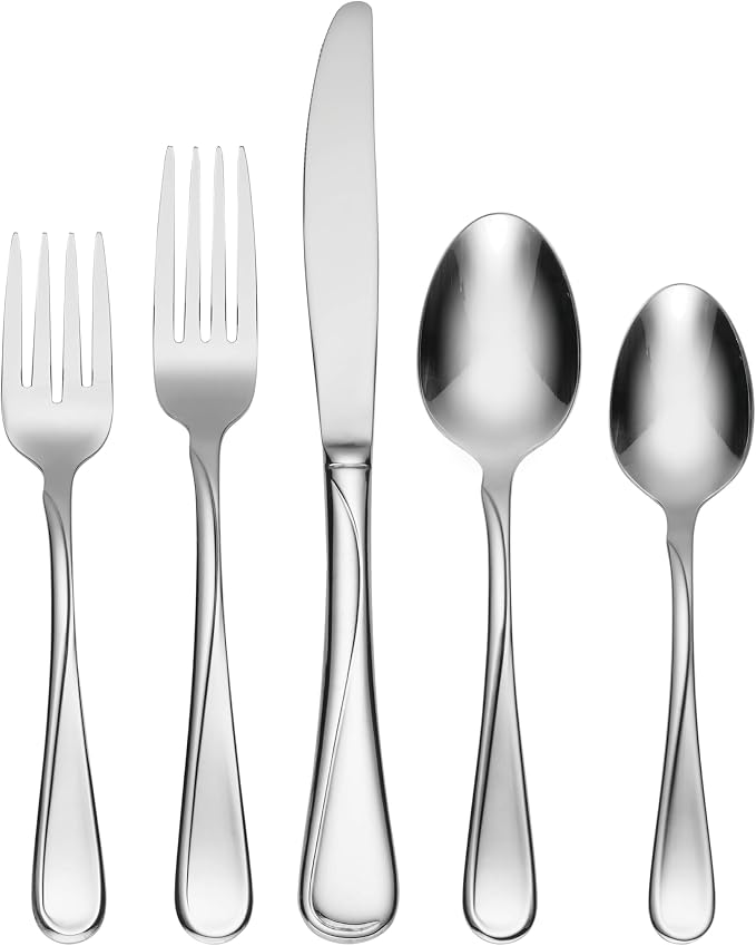 Oneida Flight 20-Piece 18/0 Stainless Steel Silverware Set by Oneida