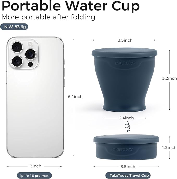 TakeToday Collapsible Cup 8 oz 4-Pack - Image 3