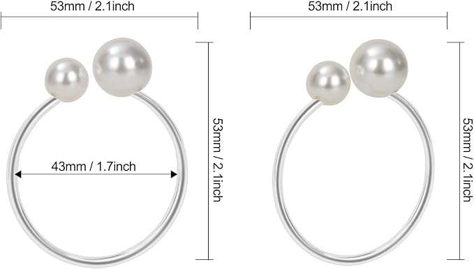 KPOSIYA Pearl Napkin Rings - Image 6