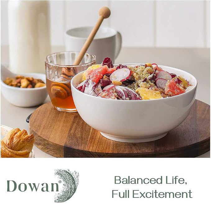 DOWAN Soup Bowls, Ramen Bowl for Noodle, 39 Ounce large Cereal Bowls for Kitchen - Image 4